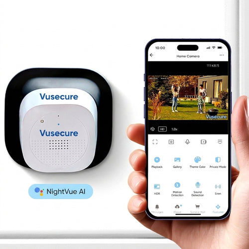 Vusecure Window Cam stick-on indoor security camera