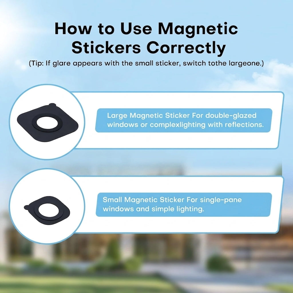 Vusecure Window Cam magnetic stickers