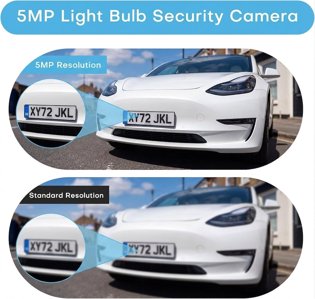 Vusecure Bulb Cam 5MP resolution