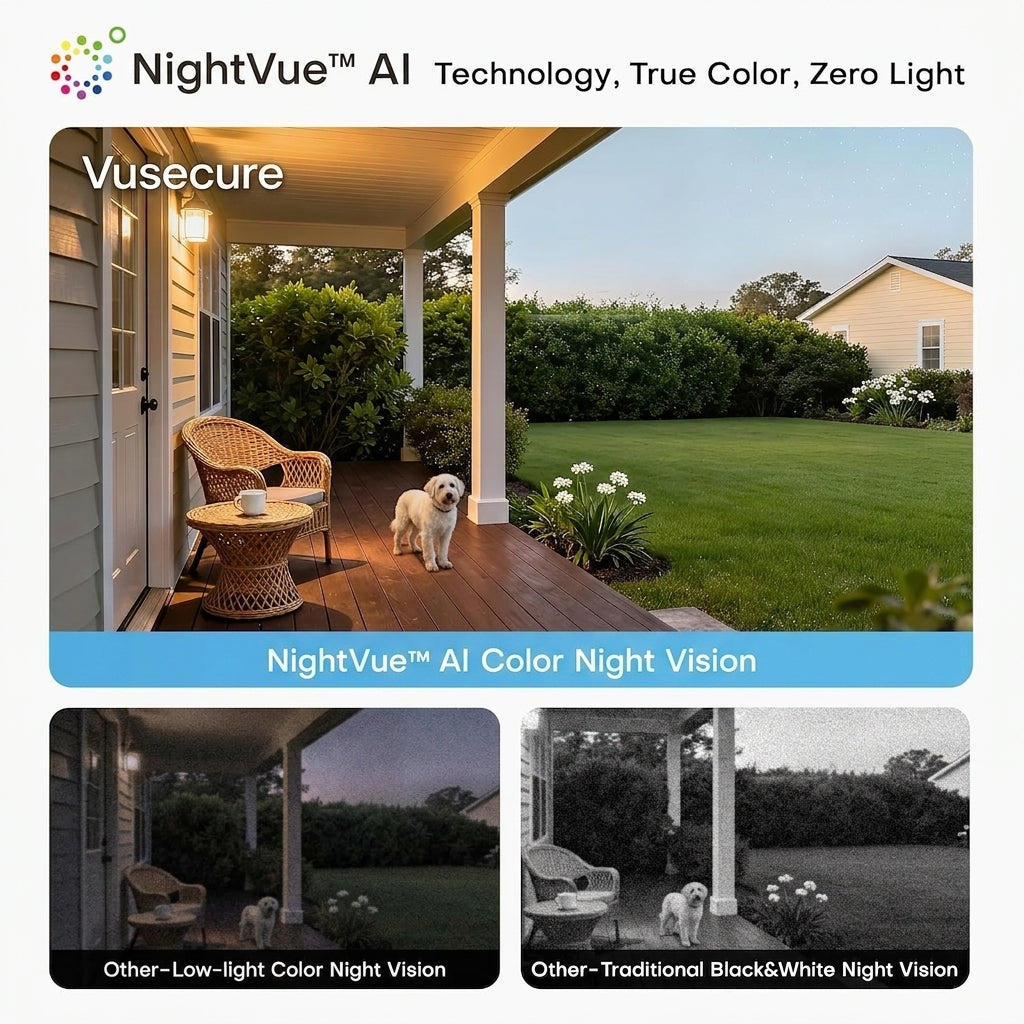 Vusecure Bulb Cam night vision technology